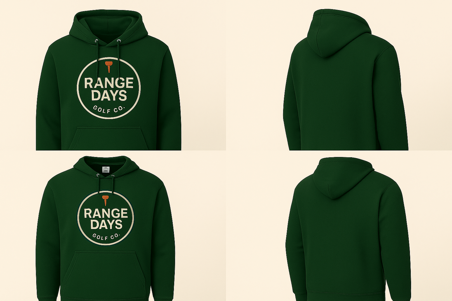 Forest Green Logo Hoodie – Range Days