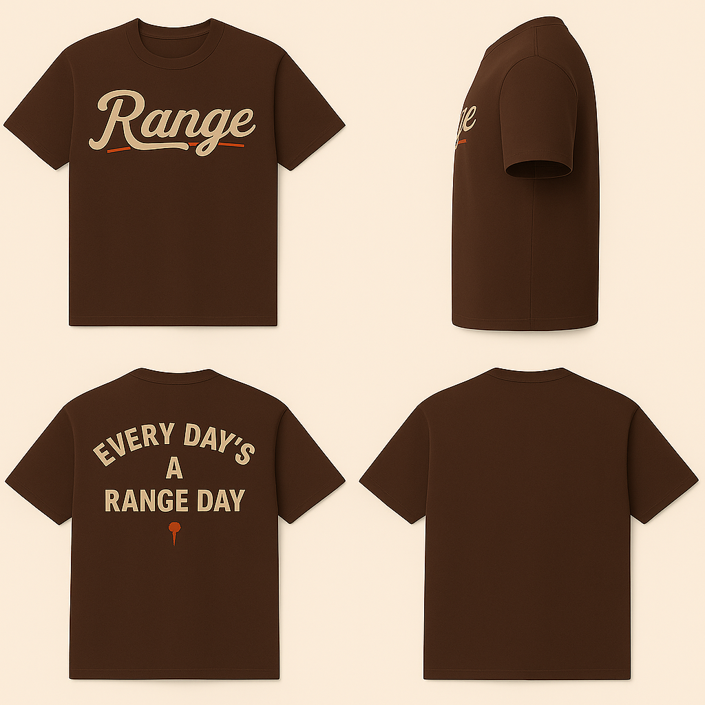 Every Day’s a Range Day Tee – Brown