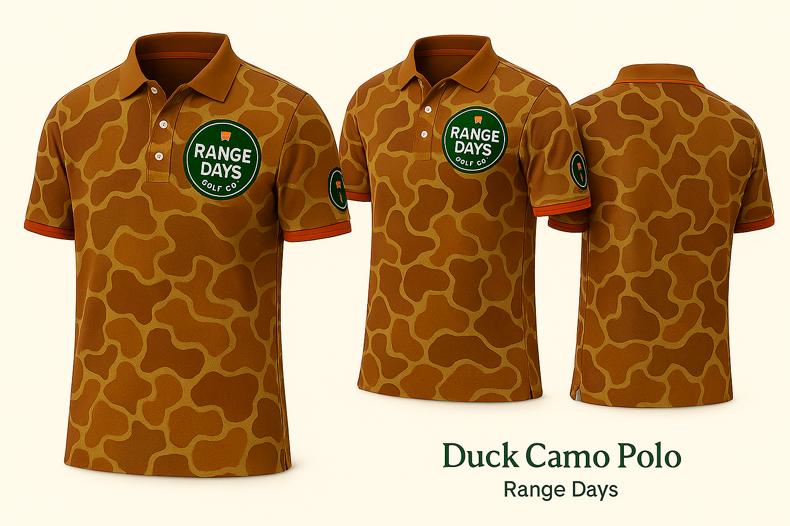 Duck Camo Performance Polo – Range Days