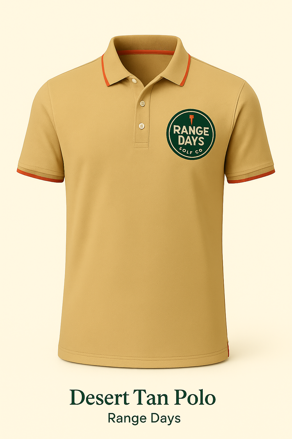 Desert Tan Performance Polo – Range Days