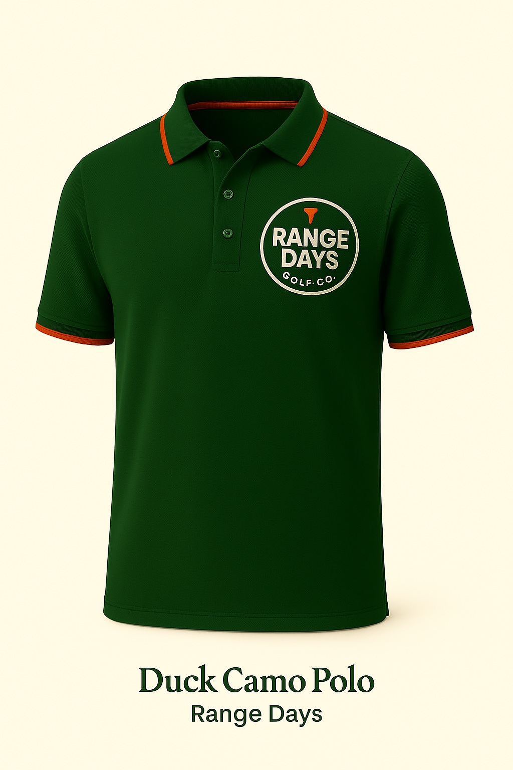 Range Days -Forest Green Performance Polo